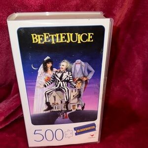 Beetlejuice 500 Piece Puzzle in retro blockbuster case